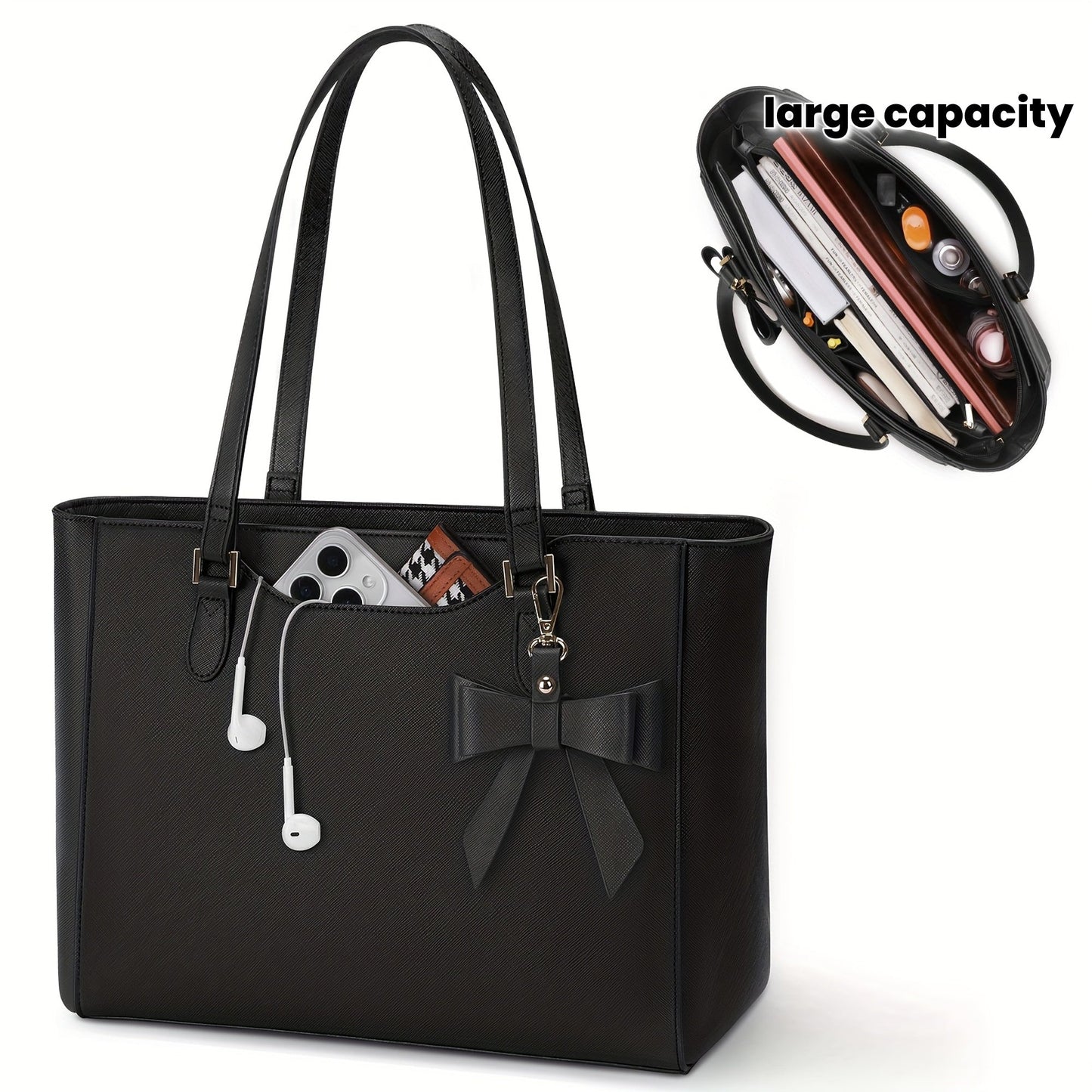 KTMOUW Women's Large Capacity Laptop Tote Bag for Business