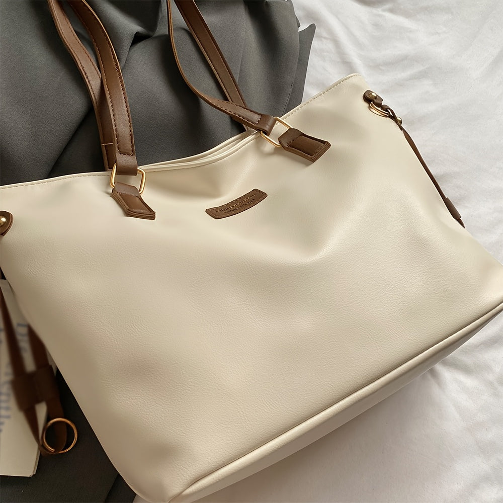 Versatile Women's Large Capacity Tote Bag for Commuting