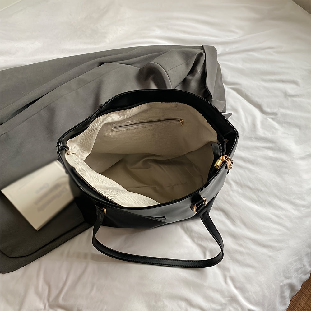 Versatile Women's Large Capacity Tote Bag for Commuting