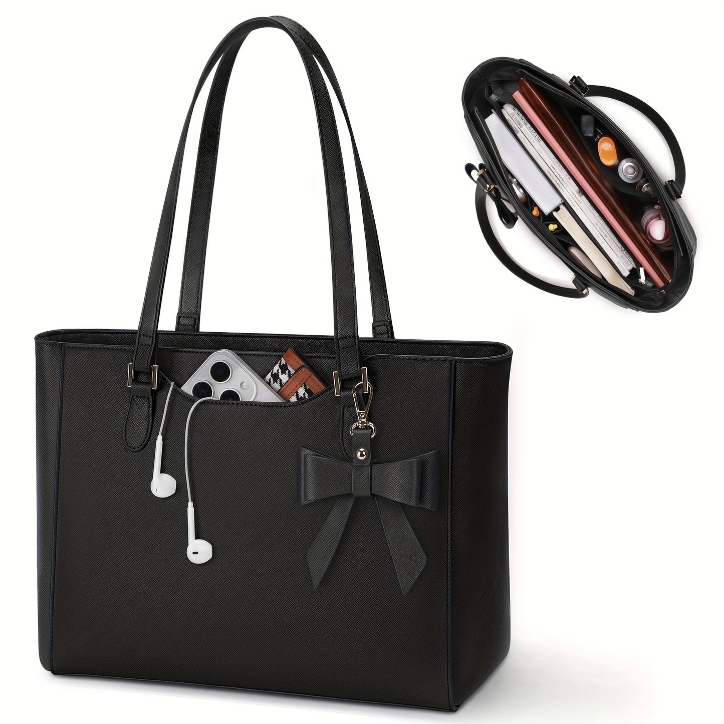 KTMOUW Women's Large Capacity Laptop Tote Bag for Business