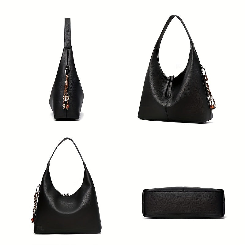 Elegant Large Capacity Tote Handbag with Multi-Color Options