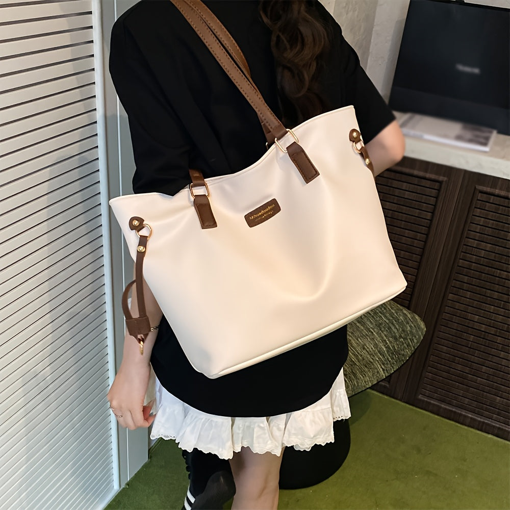 Versatile Women's Large Capacity Tote Bag for Commuting