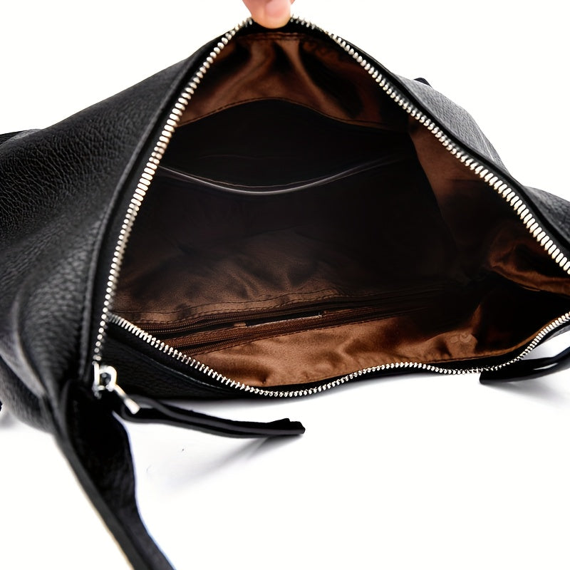 Elegant Large Capacity Tote Handbag with Multi-Color Options