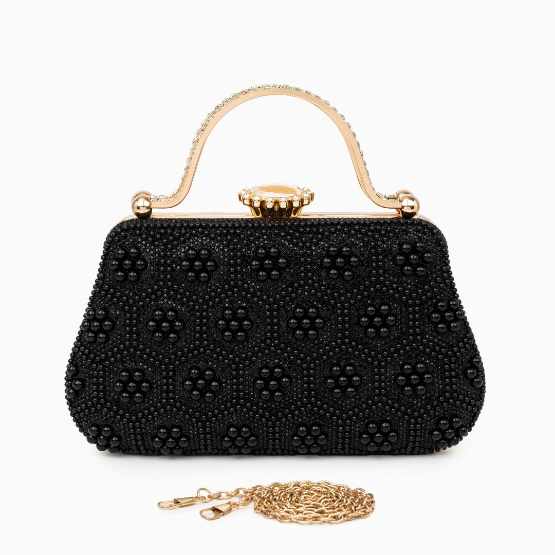 Elegant Emelia Pearl Clutch Bag for Stylish Evening Events