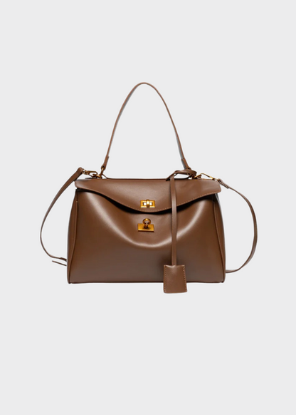 Grace: Elegant Leather Handbag - A Timeless Fashion Accessory