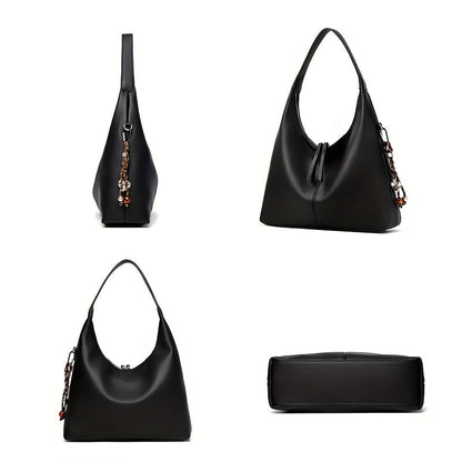 Elegant Large Capacity Tote Handbag with Multi-Color Options