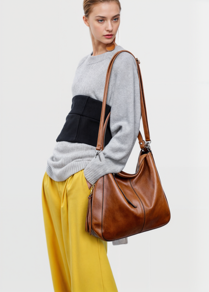 Ersilia | Chic Luxe Leather Tote Bag for Women