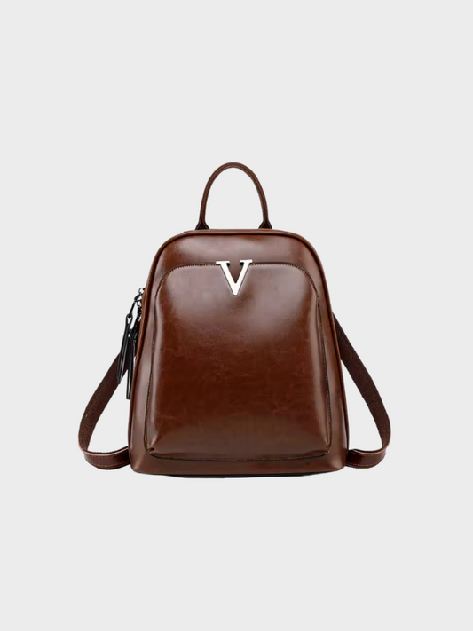Addison: Stylish Retro Leather Backpack for Everyday Use