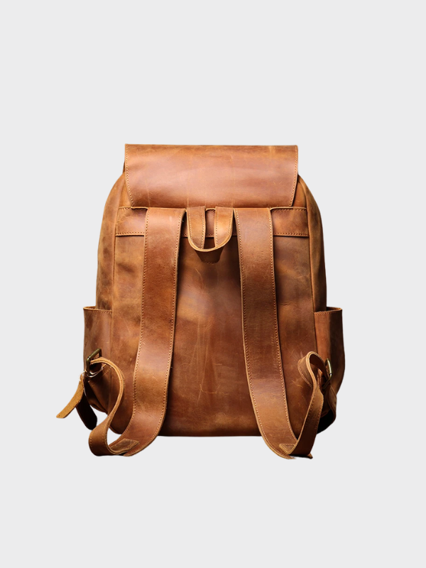 Alira | Stylish Vintage Leather Backpack with Laptop Compartment