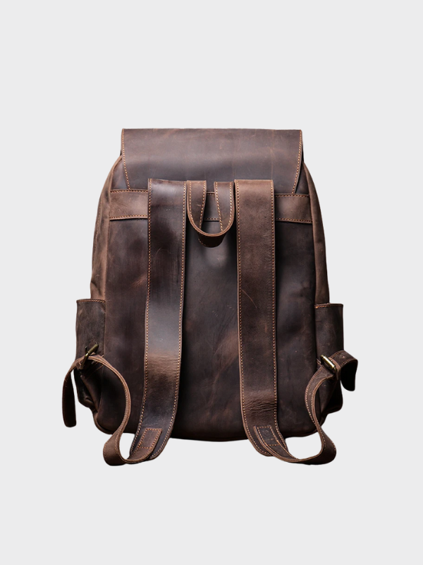 Alira | Stylish Vintage Leather Backpack with Laptop Compartment