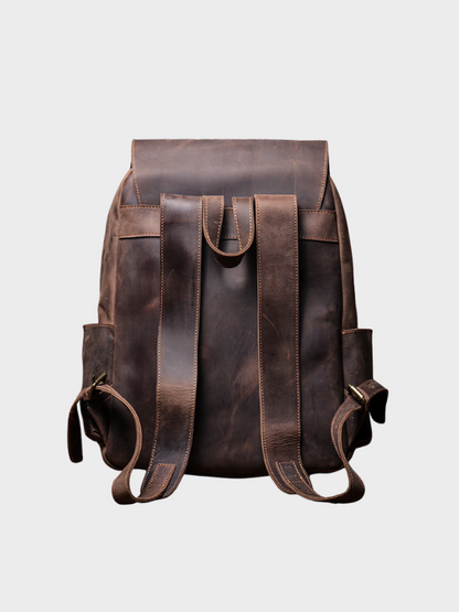 Alira | Stylish Vintage Leather Backpack with Laptop Compartment