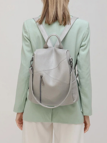 Aurora | Chic Women's Anti-Theft Leather Travel Backpack
