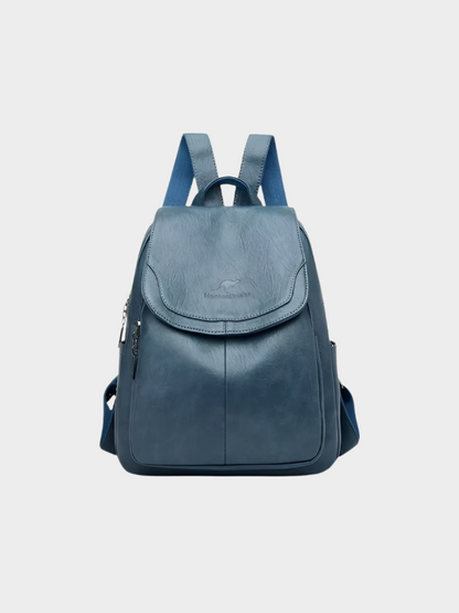 Danielle: Chic Anti-Theft Leather Backpack for Women