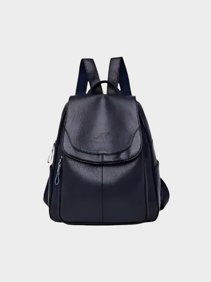 Danielle: Chic Anti-Theft Leather Backpack for Women
