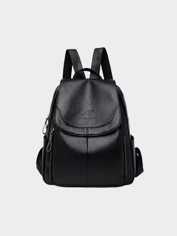Danielle: Chic Anti-Theft Leather Backpack for Women