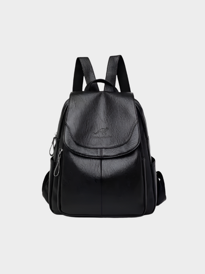 Danielle: Chic Anti-Theft Leather Backpack for Women