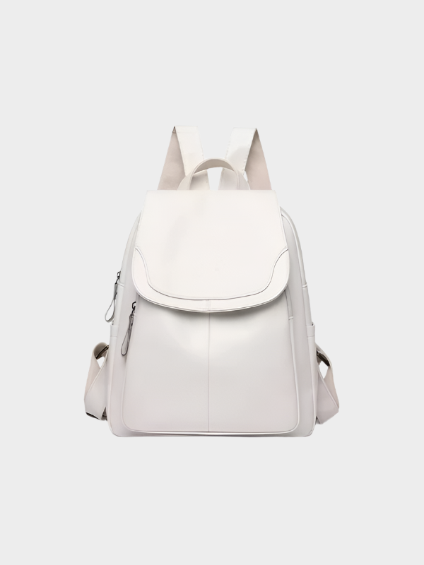 Danielle: Chic Anti-Theft Leather Backpack for Women
