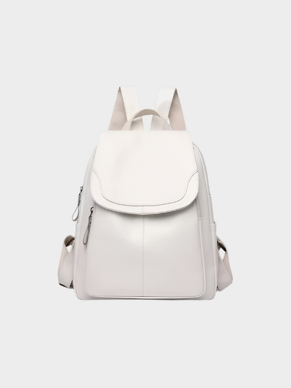 Danielle: Chic Anti-Theft Leather Backpack for Women