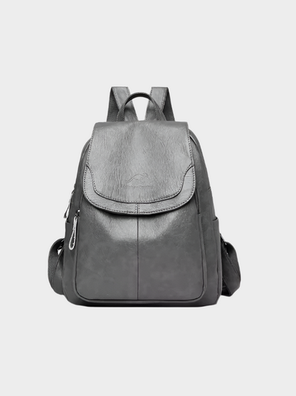 Danielle: Chic Anti-Theft Leather Backpack for Women