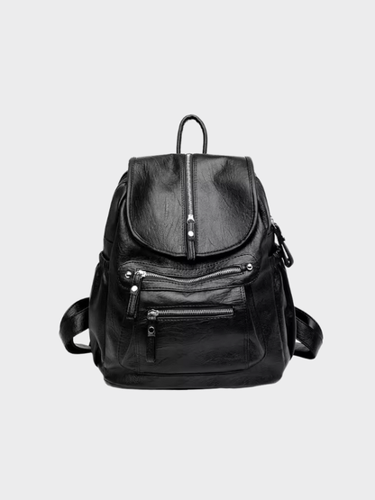 Iris | Chic Vintage-Inspired Women's Leather Backpack Design