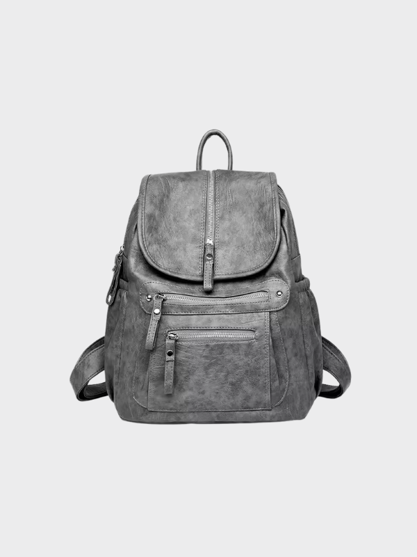Iris | Chic Vintage-Inspired Women's Leather Backpack Design