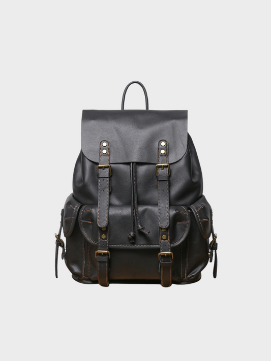 Chic Vintage Cowhide Leather Backpack for Women’s Style