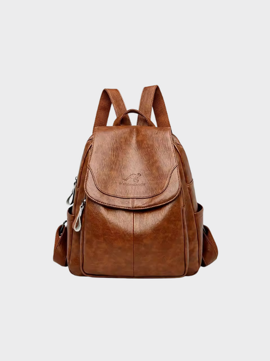 Danielle: Chic Anti-Theft Leather Backpack for Women