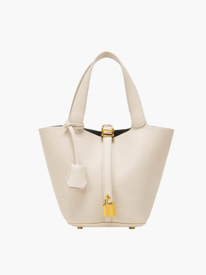 Jennifer Bucket Handbag: Elegant Vegan Leather for Women