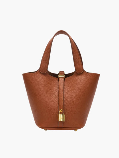 Jennifer Bucket Handbag: Elegant Vegan Leather for Women