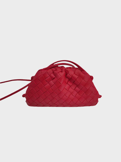 Amelia | Chic Mini Bag for Outings in Woven Vegan Leather
