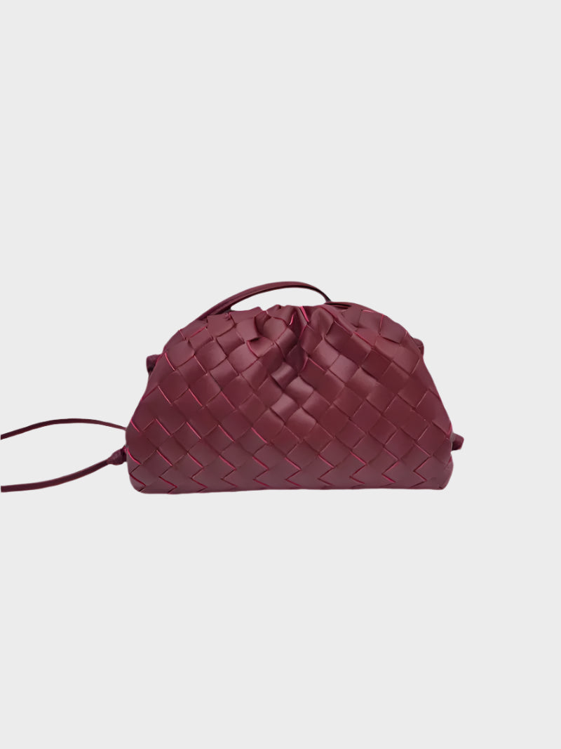 Amelia | Chic Mini Bag for Outings in Woven Vegan Leather