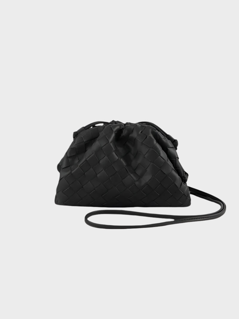 Amelia | Chic Mini Bag for Outings in Woven Vegan Leather