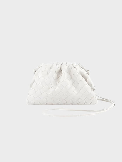 Amelia | Chic Mini Bag for Outings in Woven Vegan Leather