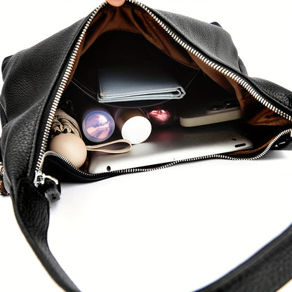Elegant Large Capacity Tote Handbag with Multi-Color Options