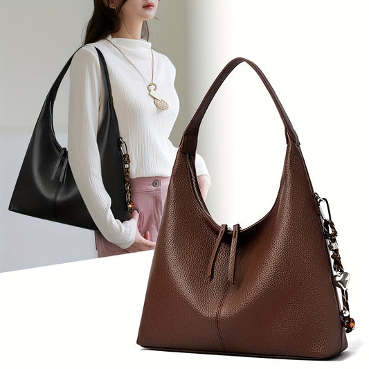 Elegant Large Capacity Tote Handbag with Multi-Color Options