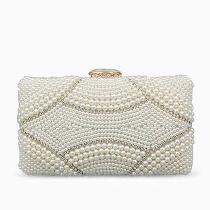 Elegant Violeta Pearl Clutch with Free Tracked Shipping