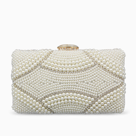 Elegant Violeta Pearl Clutch with Free Tracked Shipping