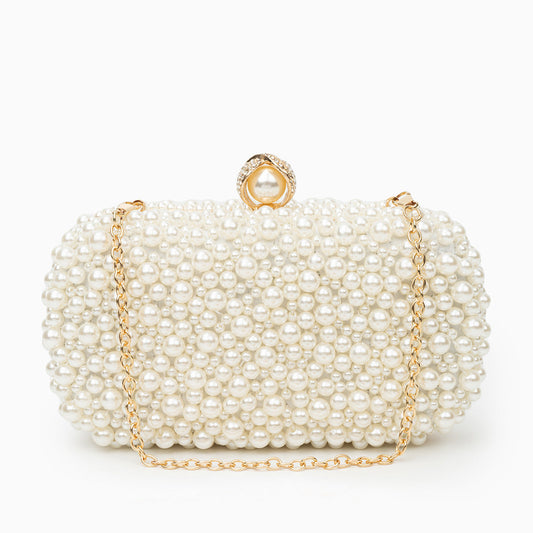 Elegant Geneva Pearl Clutch: A Sophisticated Evening Bag