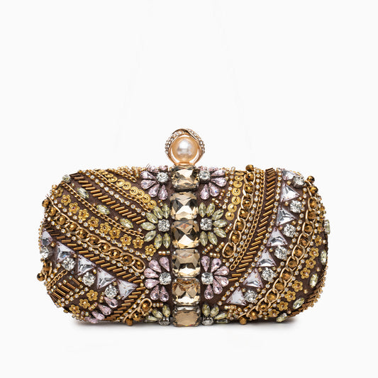Chic Yuri Beaded Clutch Bag: A Stylish Evening Accessory