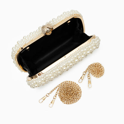 Elegant Geneva Pearl Clutch: A Sophisticated Evening Bag